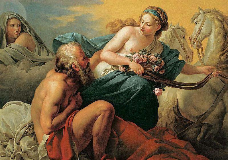 Louis Jean Francois Lagrenee Aurora's Take Off Spain oil painting art